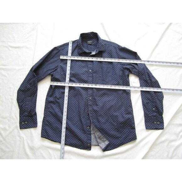 Men's Claiborne Polka Dot Button Up Cotton Long Sleeve Shirt Sz L (MT166) - Picture 3 of 7